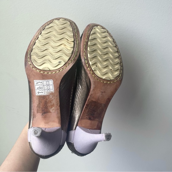 LastChance!Close nextWK! diesel cyberpunk lilac metallic gold mesh sporty heels - Picture 4 of 5